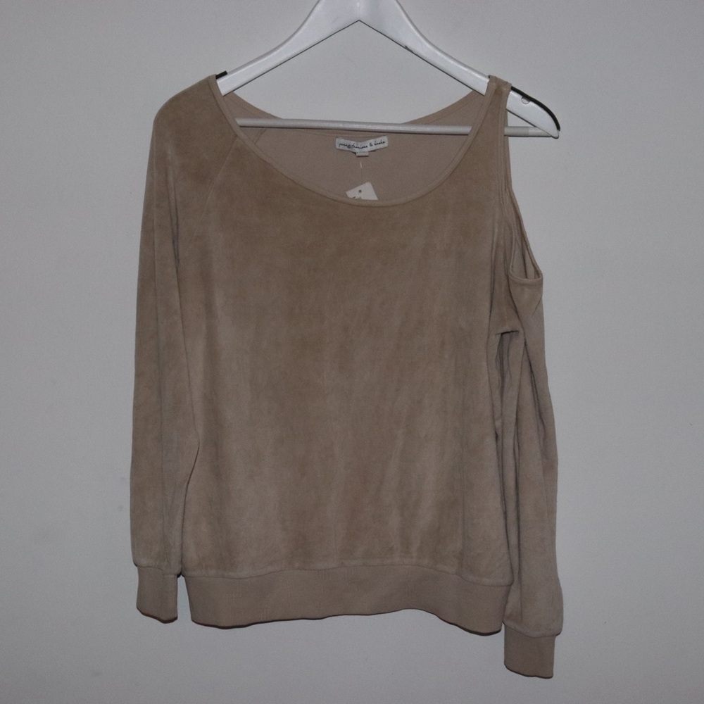Young fabulous and broke | cream cutout top